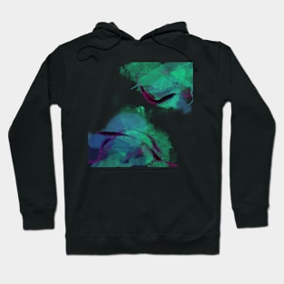 Abstract modern watercolor Hoodie